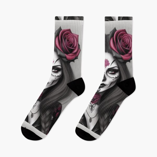 Item preview, Zombie Gothic Girl Tattoos designed and sold by TheDarkWardrobe.