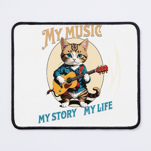 Item preview, Lovely Art: Unique Cats with Guitar designed and sold by Artedig.