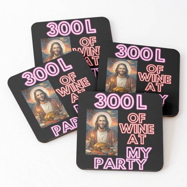 Item preview, 300 liters of wine at my party say Jesus christian funny gifts like in Cana for easter designed and sold by thankful-loco.