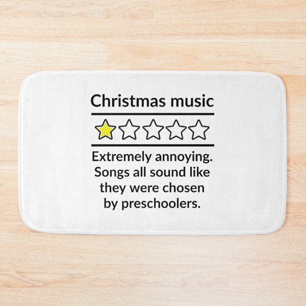 Artikelvorschau, Humorvolle schlechte Kritik für Weihnachtsmusik entworfen und verkauft von Rachel the Artist .