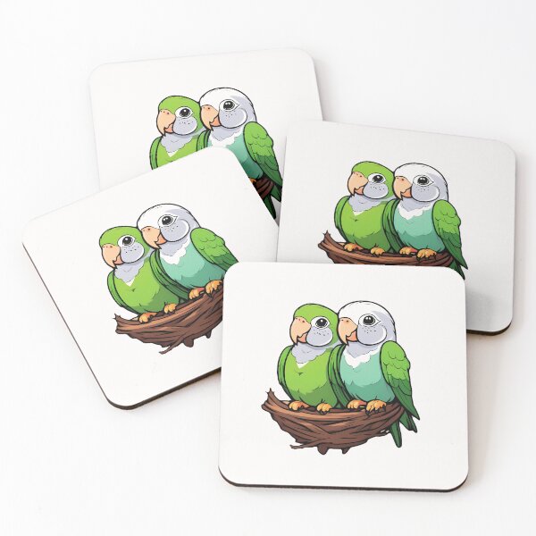 Item preview, Quaker Parrot, Cute quaker parrot couple In the nest Bird designed and sold by saloui.