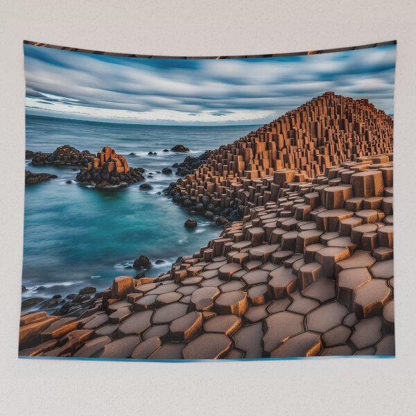 Item preview, Fantastical Northern Ireland - Giants Causeway landmark designed and sold by Bright-Moonrise.
