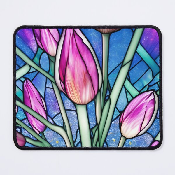 Item preview, Stained Glass Tulips designed and sold by ChanceTwoArt.