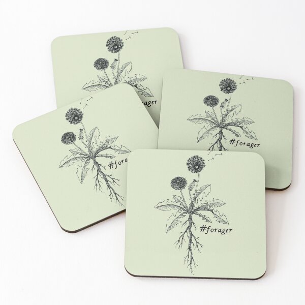 Item preview, Forager dandelion ink illustration designed and sold by RedFinchDesigns.