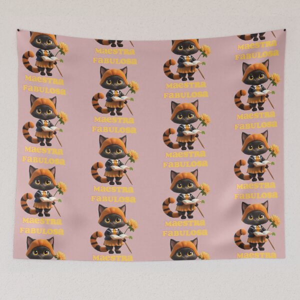 Item preview, Fabulous Teacher. Spanish teacher with cute kitty designed and sold by La Loca.