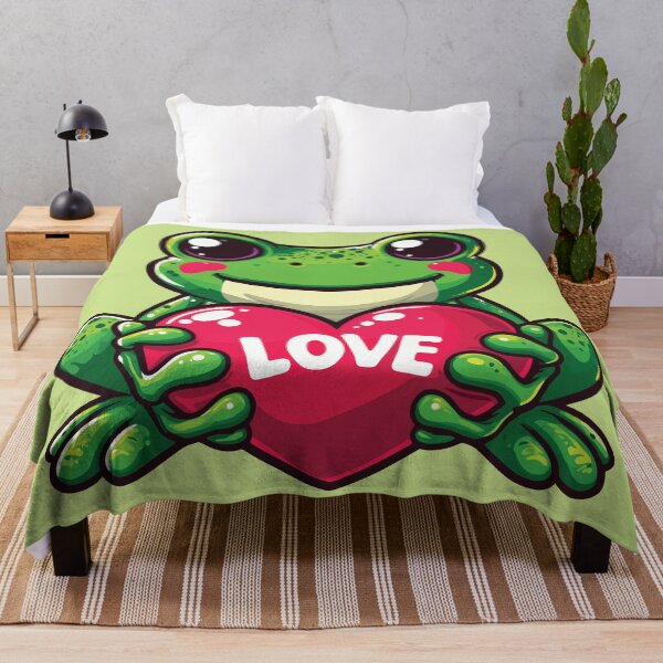 Item preview, Frog with Love designed and sold by TeaTimeTales.