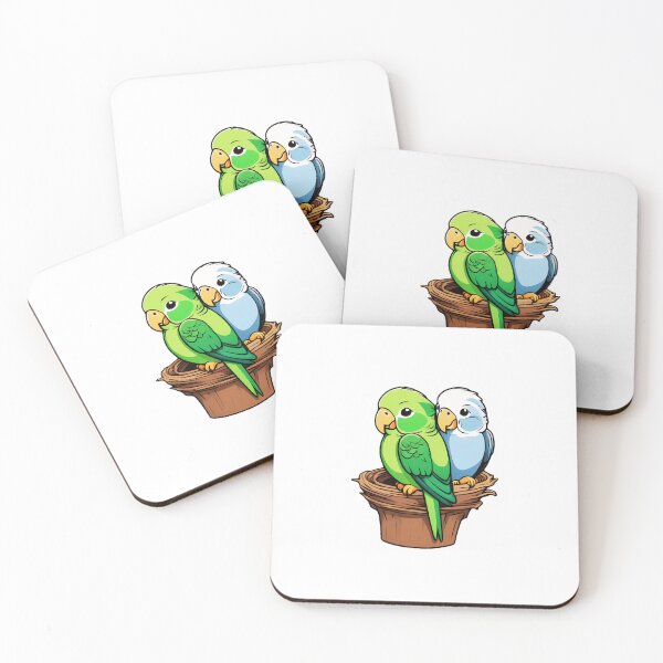 Item preview, Quaker Parrot, Cute quaker parrot couple In the nest Bird designed and sold by saloui.