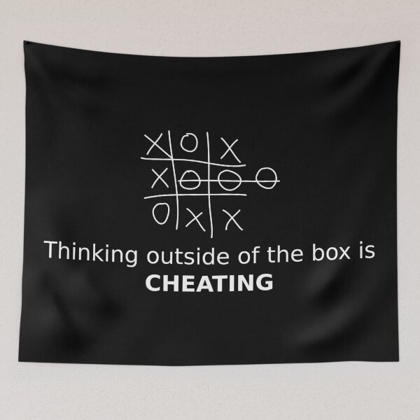 Item preview, Thinking outside of the box is cheating designed and sold by phenomenology.