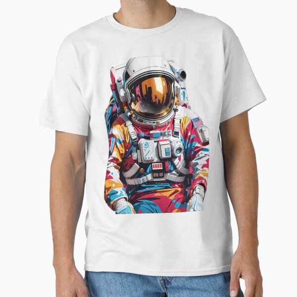 Item preview, Vivid Spaceman Voyager: An Odyssey of Cosmic Vibrance designed and sold by ArtComixHaven.