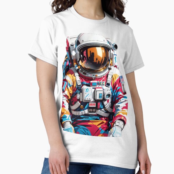Item preview, Vivid Spaceman Voyager: An Odyssey of Cosmic Vibrance designed and sold by ArtComixHaven.