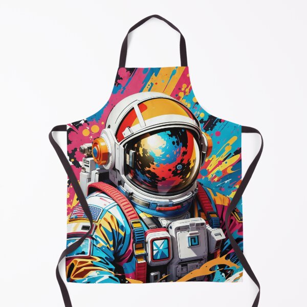 Item preview, Cosmic Spaceman Canvas: A Spectrum of Intergalactic Dreams designed and sold by ArtComixHaven.