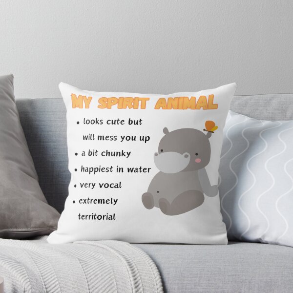 Item preview, Spirit Animal- Chubby but Deadly- Hippo designed and sold by JoyGDesigns.