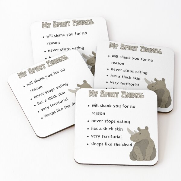 Item preview, My Spirit Animal-Rumbly Rhino designed and sold by JoyGDesigns.