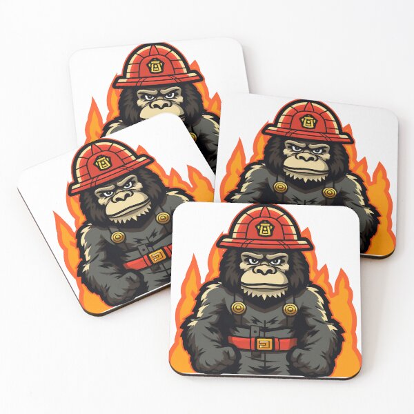Item preview, firefighter gorilla designed and sold by javierparra.