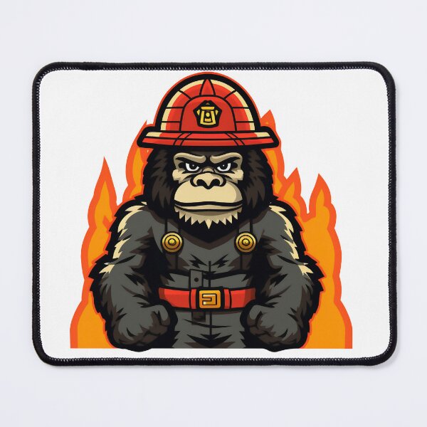 Item preview, firefighter gorilla designed and sold by javierparra.