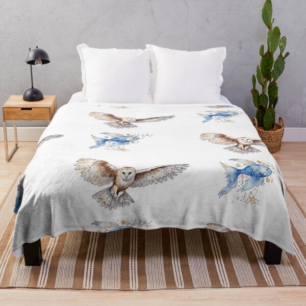 Item preview, Enchanting Encounter: Owl Hunting a Magic Fish designed and sold by GAGO5.
