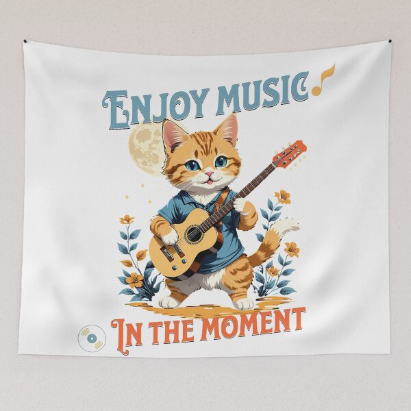 Item preview, Magic Strings: Unique Digital Art with Cats designed and sold by Artedig.