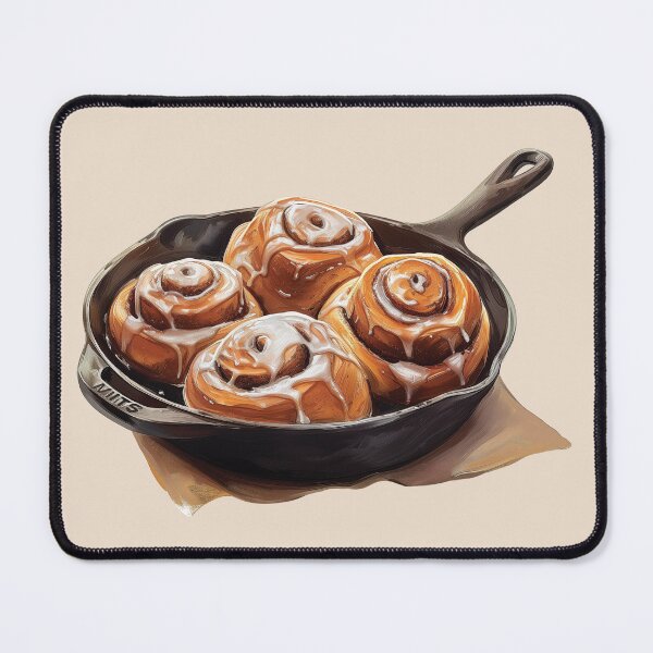Item preview, Cinnamon Rolls In An Iron Cast Pan designed and sold by Alicia Chee.