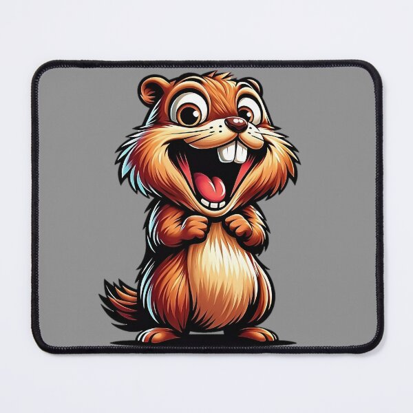 Item preview, Joyful Woodchuck - Burrowing Buddy with a Grin designed and sold by LumberEchoArts.