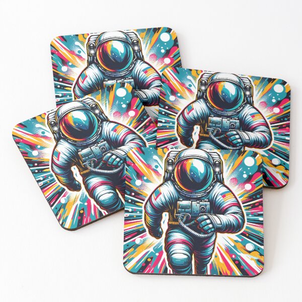 Item preview, Voyage Through Chromatic Spaceman Horizons: The Astronaut's Leap designed and sold by ArtComixHaven.