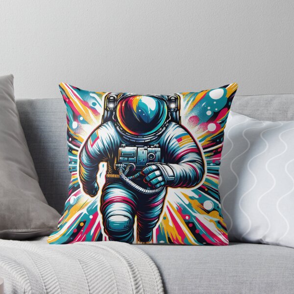 Item preview, Voyage Through Chromatic Spaceman Horizons: The Astronaut's Leap designed and sold by ArtComixHaven.