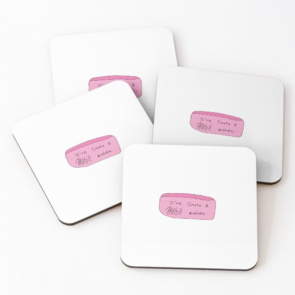 Item preview, cute eraser I create a huge mistake pink funny motivational  designed and sold by Gracie_Designs.