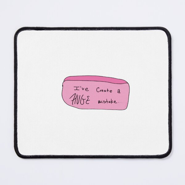 Item preview, cute eraser I create a huge mistake pink funny motivational designed and sold by Gracie_Designs.