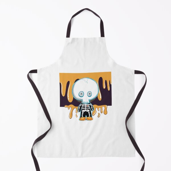 Item preview, Trick or treat skull wearing x-ray suit with orange sneaker and drip background designed and sold by tennstudio.