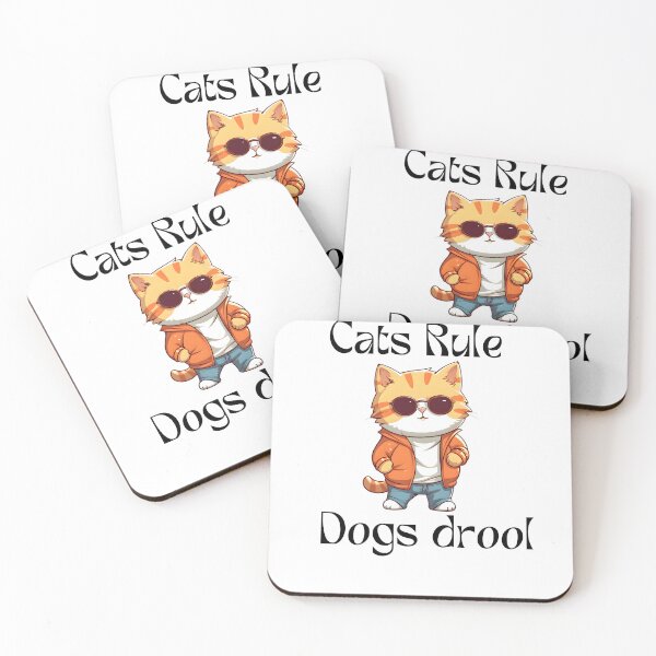 Item preview, Cats Rule and Dogs Drool designed and sold by BlesstB.