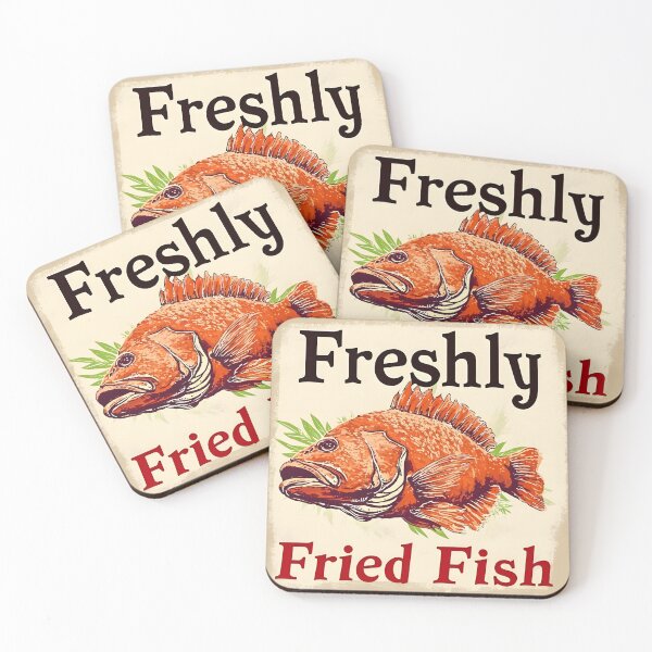 Item preview, Freshly Fried Fish Tongue Twister Art Print - Fun Phonetic Challenge designed and sold by ArboretumFinds.