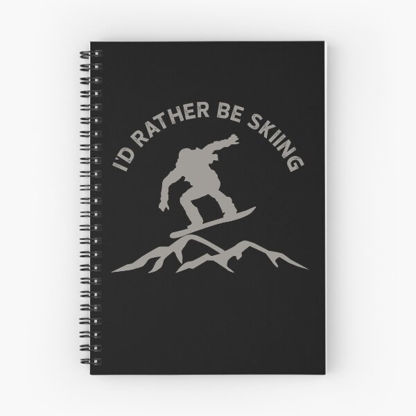 Item preview, I'D Rather Be Skiing Funny Skier Ski Snowboard Mountains designed and sold by Smix Pixels.
