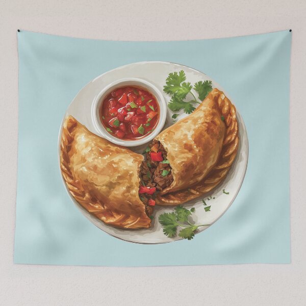Item preview, Beef Empanada With Tomato Dipping Sauce designed and sold by Alicia Chee.