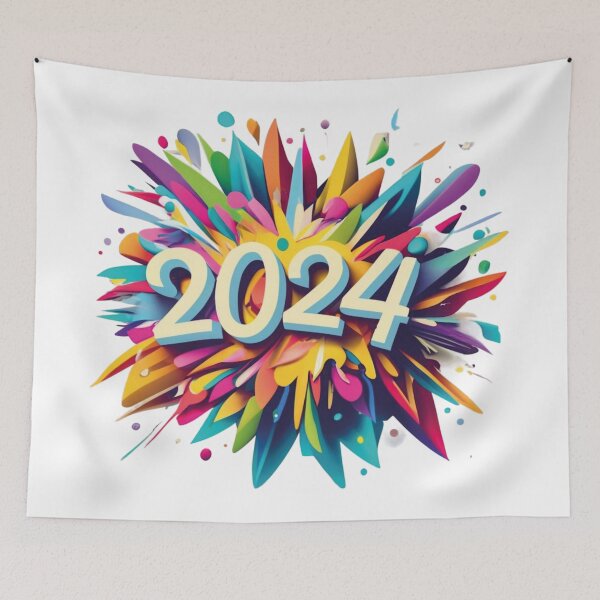 Item preview, Color explosion new year 2024 designed and sold by LuckyFamily.