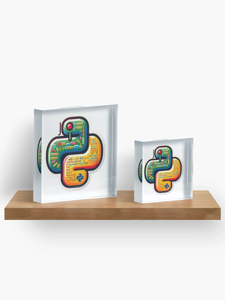 Thumbnail 3 of 5, Acrylic Block, Python CodeCraft designed and sold by pixeldigger.