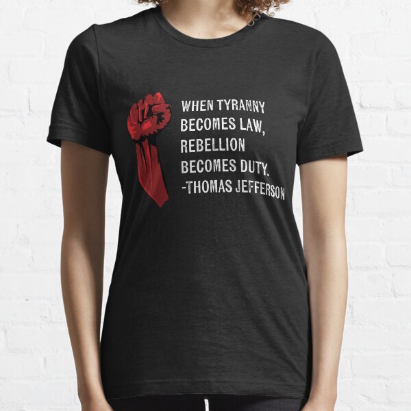 Item preview, Thomas Jefferson Tyranny Quote designed and sold by dgd artistry.