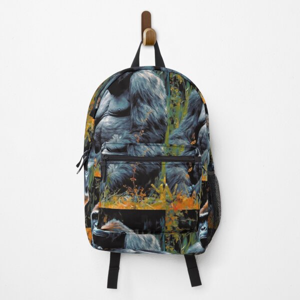 Item preview, Wildlife Artwork Abstract Art Eastern Lowlands Gorilla Animals Oil Painting A290 designed and sold by MPCFICTION.