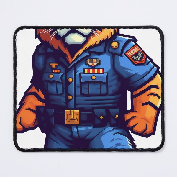 Item preview, police officer tiger designed and sold by javierparra.