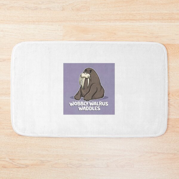 Item preview, Wobbly Walrus Waddles Alliteration Art Print - Whimsical Wordplay designed and sold by ArboretumFinds.