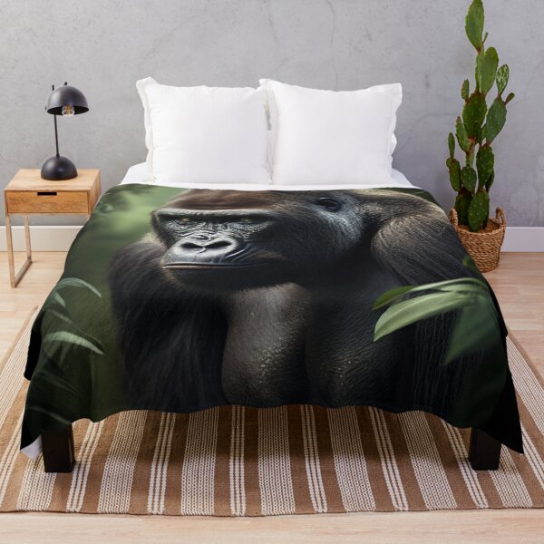 Item preview, Wildlife Artwork Abstract Art Cross River Gorilla Animals Oil Painting A225 designed and sold by MPCFICTION.