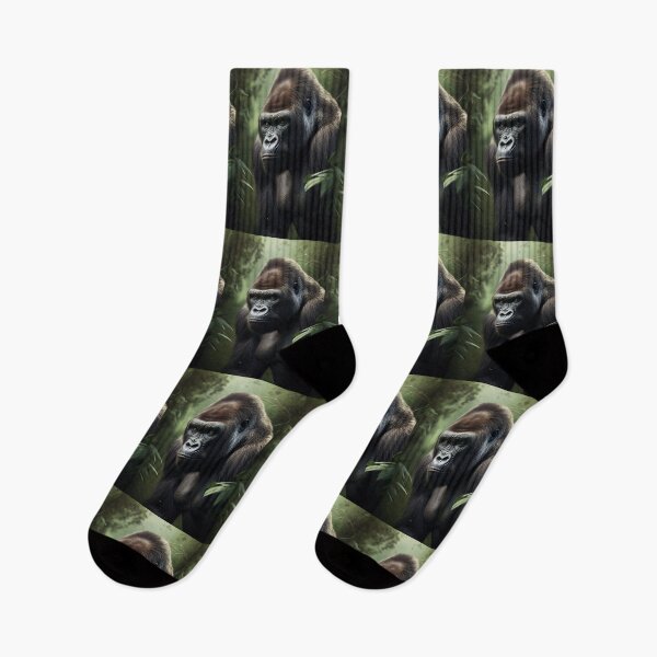 Item preview, Wildlife Artwork Abstract Art Cross River Gorilla Animals Oil Painting A225 designed and sold by MPCFICTION.