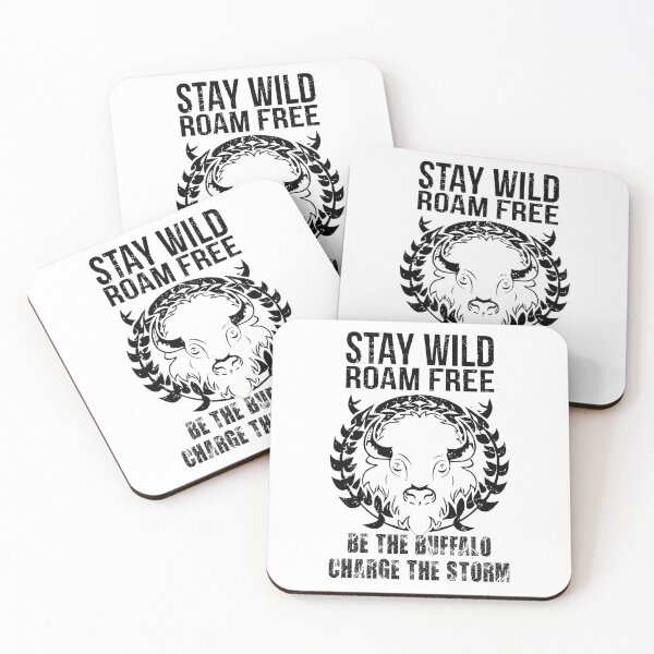 Item preview, stay wild roam free be the buffalo charge the storm designed and sold by hichametta.