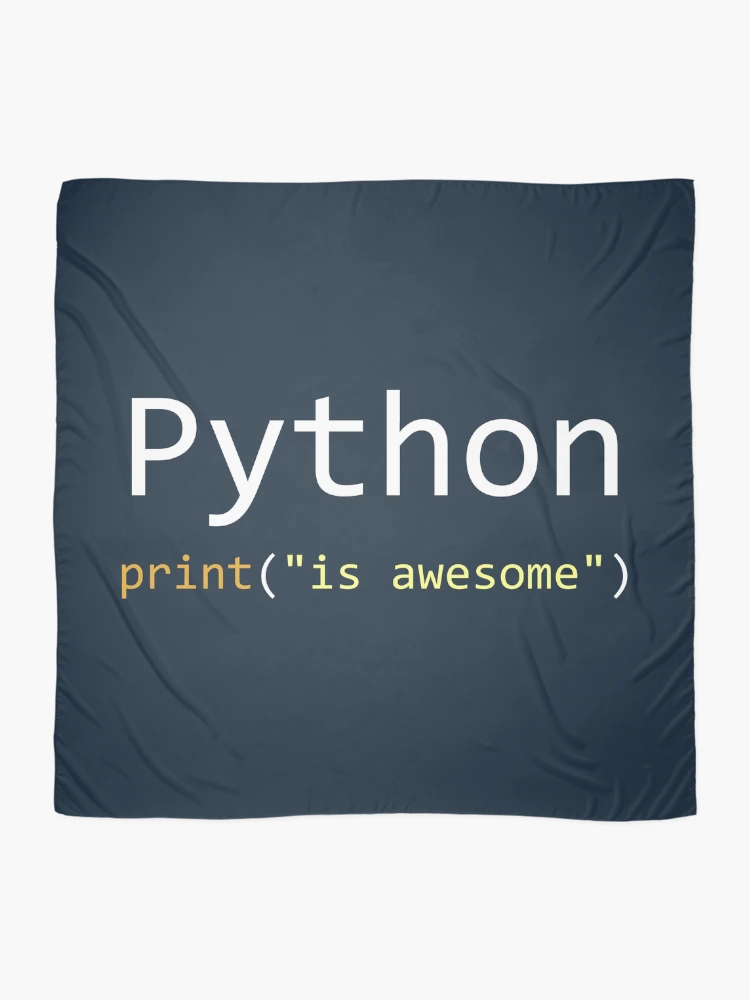 Thumbnail 2 of 3, Scarf, Python is awesome - Computer Programming designed and sold by Programming Jokes.