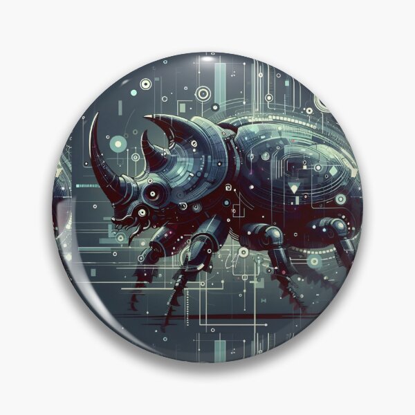 Item preview, Cyber rhinoceros beetle designed and sold by Lykaon Art.