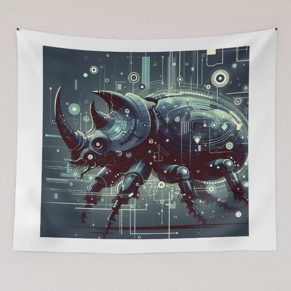 Item preview, Cyber rhinoceros beetle designed and sold by Lykaon Art.