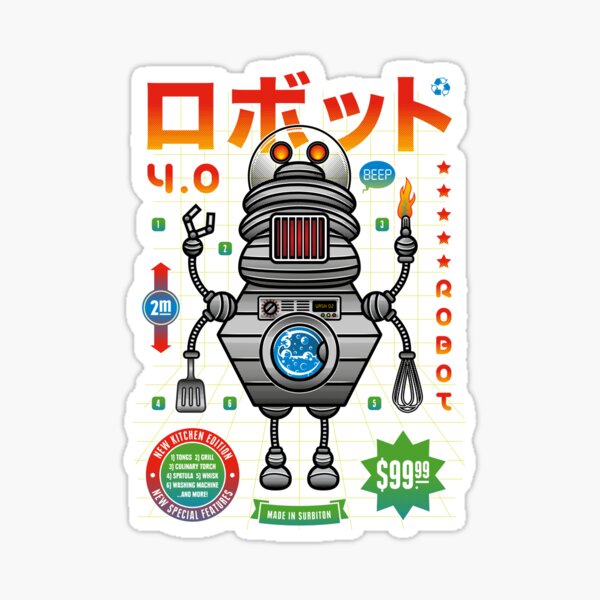Robot 4.0 - Kitchen Edition Sticker