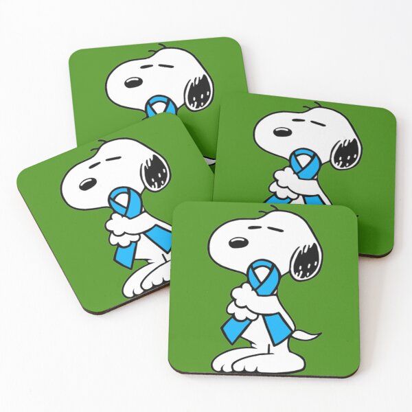 Item preview, Dog holding an awareness ribbon (light blue) designed and sold by Chronic Illness Awareness Shop.