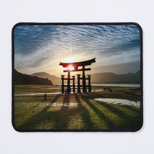 Item preview, Itsukushima The Great Torii Gate Shrine at Sunset  designed and sold by Wild Afterglow.