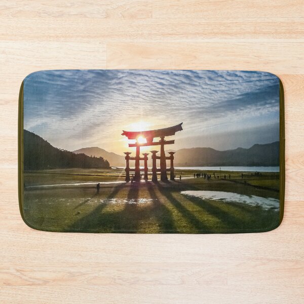Item preview, Itsukushima The Great Torii Gate Shrine at Sunset  designed and sold by Wild Afterglow.