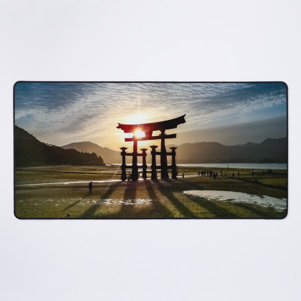 Item preview, Itsukushima The Great Torii Gate Shrine at Sunset designed and sold by Wild Afterglow.