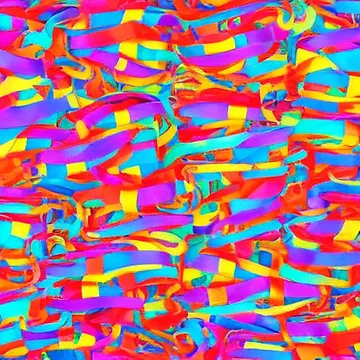 Artwork thumbnail, Abstract Colorful Ribbons Pattern by calibrit